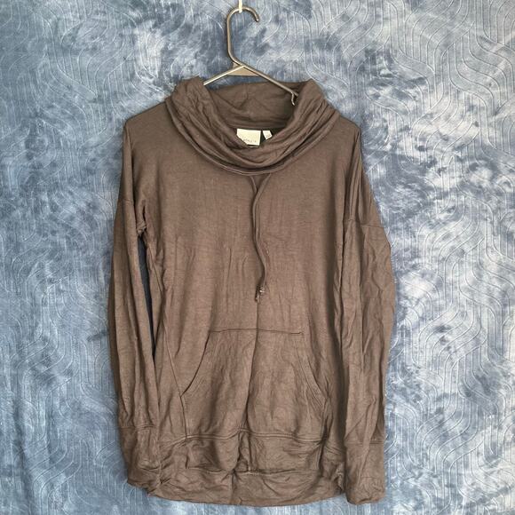 Athleta Sweaters - ATHLETA Black Mock Neck Pull over‎ casual Hoodie Womans Size XS